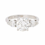 2.35 Carat Diamond Three Stone Ring-Charlotte Sayers Antique Jewellery