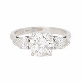 2.35 Carat Diamond Three Stone Ring-Charlotte Sayers Antique Jewellery