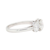 Vintage Three Stone Brilliant Cut Diamond Ring