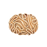 Swirl Domed Gold Ring