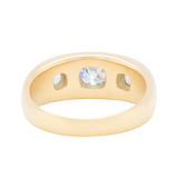 Old Mine Cut Diamond Gypsy Ring