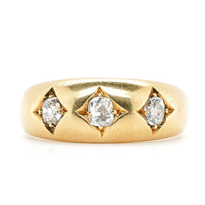 20th Century Diamond Gypsy Ring