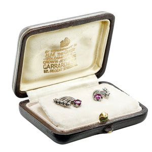 60's Ruby and Diamond Earrings