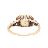 Georgian Ceylon Sapphire Basket Ring