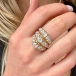 4 Carat Diamond Cocktail Ring-Charlotte Sayers Antique Jewellery