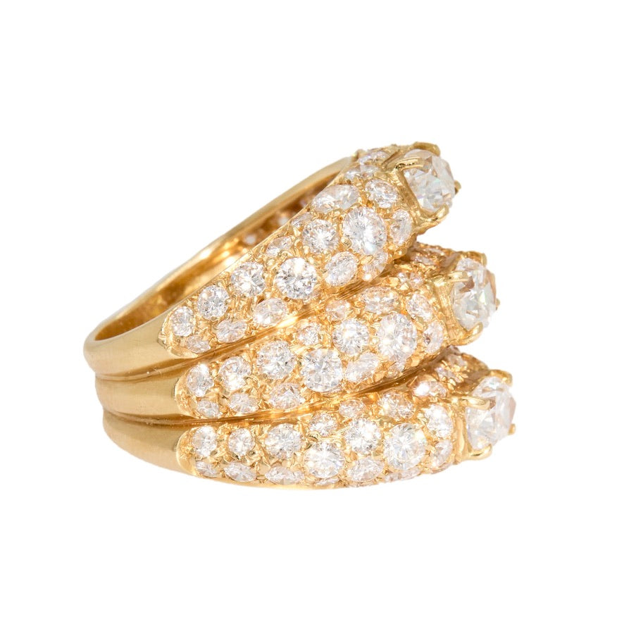 4 Carat Diamond Cocktail Ring-Charlotte Sayers Antique Jewellery