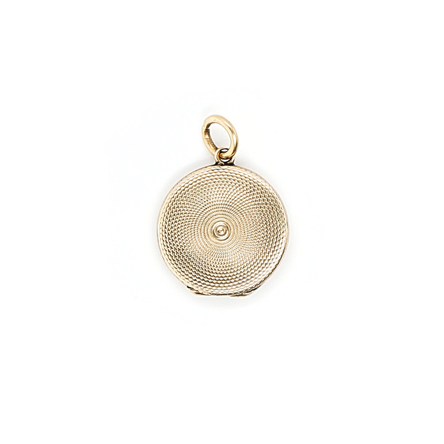 Tiny Gold Victorian Locket Pendant