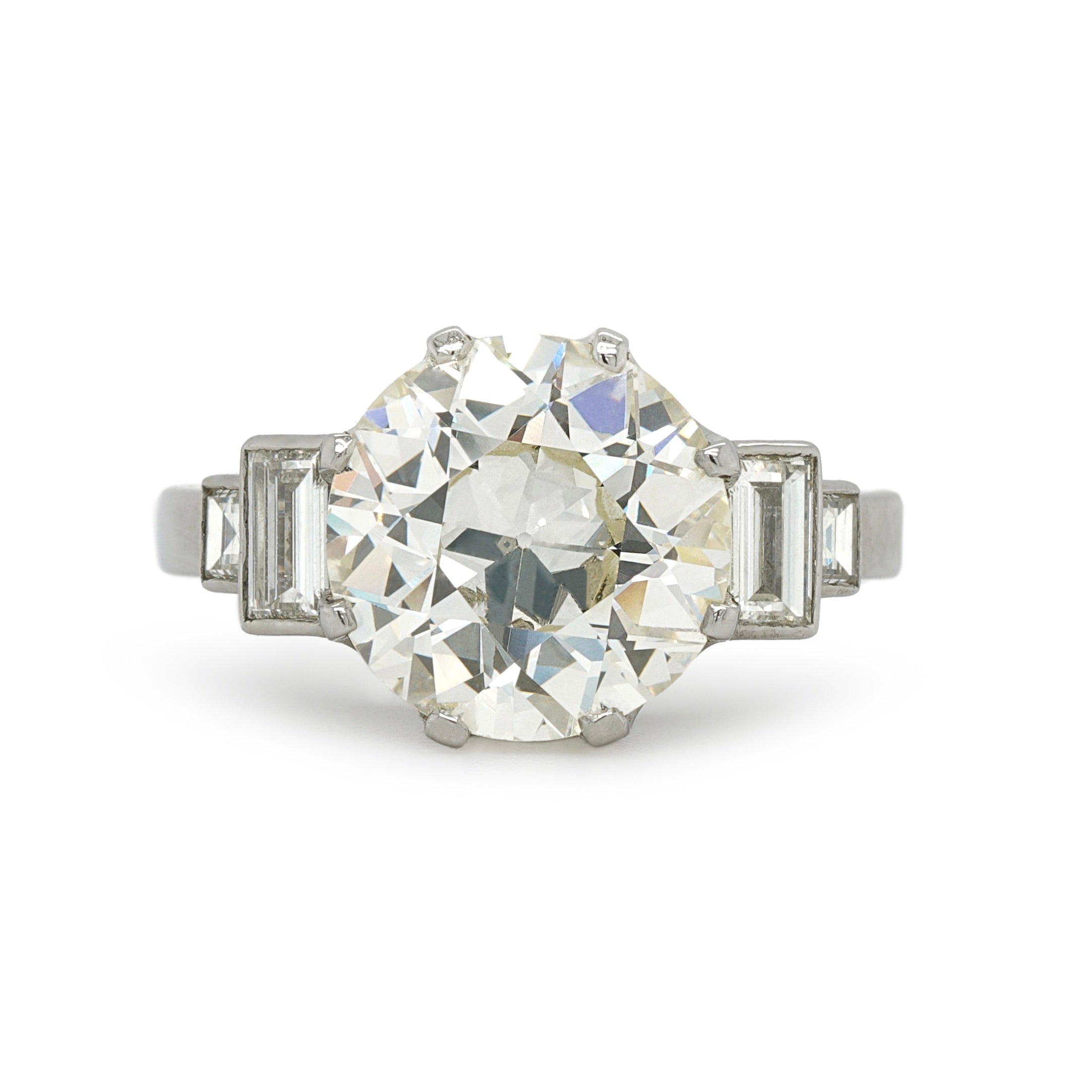 4.75ct Old European Cut Diamond Ring-Charlotte Sayers Antique Jewellery