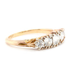 5 Stone Diamond Ring-Charlotte Sayers Antique Jewellery