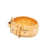 Victorian Gold and Diamond Buckle Ring