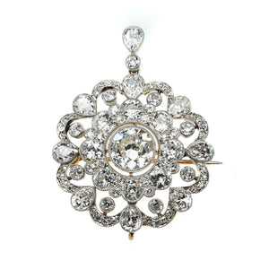 Victorian Diamond Pendant / Brooch