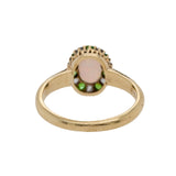 Opal Diamond Garnet Ring