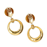 60's Diamond and Gold Night and Day Earrings-Charlotte Sayers Antique Jewellery