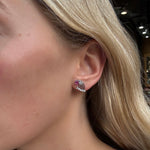 60's Ruby and Diamond Earrings-Charlotte Sayers Antique Jewellery
