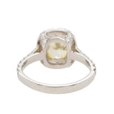 Yellow Diamond Cluster Ring