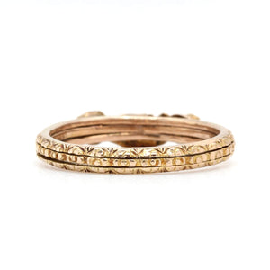 Victorian Gold and Diamond Fede Ring