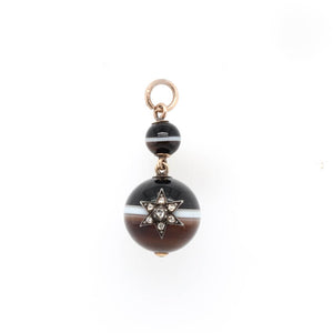 Victorian Banded Agate Pendant