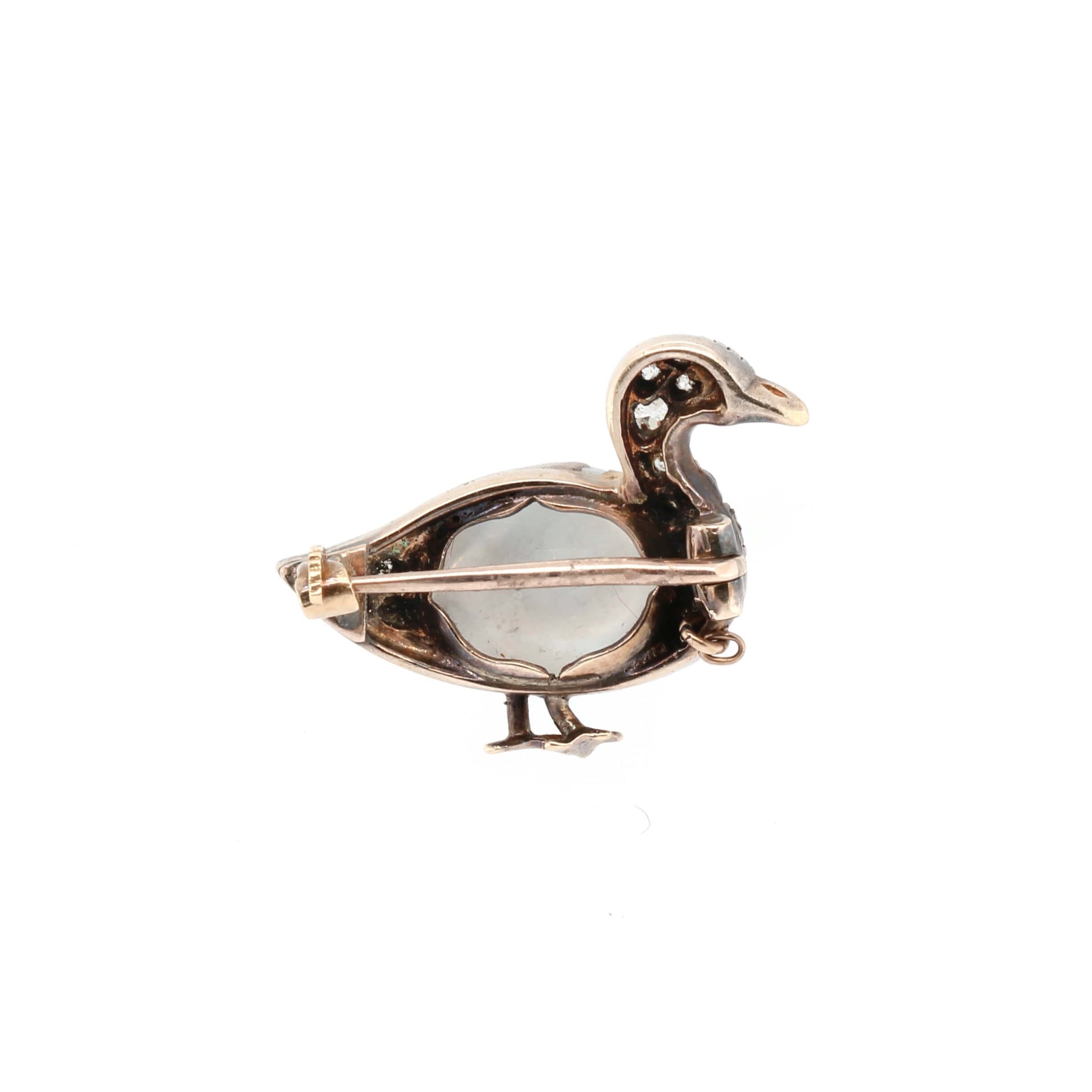 Edwardian Diamond Duck Brooch