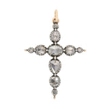 Georgian Diamond Cross Pendant