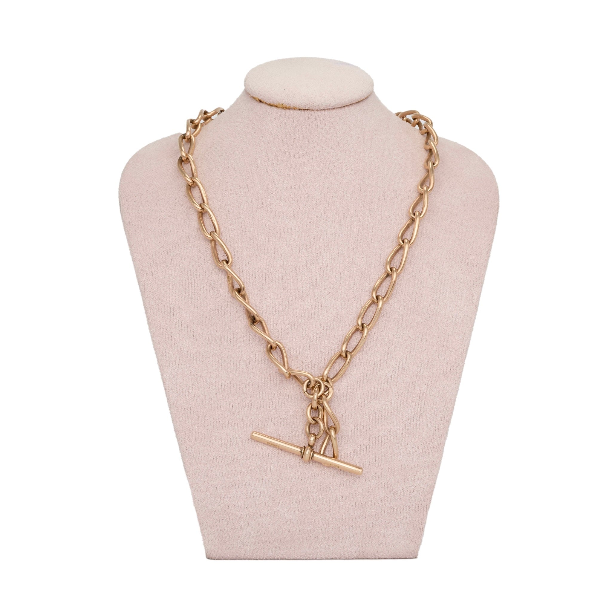 9ct Albert Chain-Charlotte Sayers Antique Jewellery