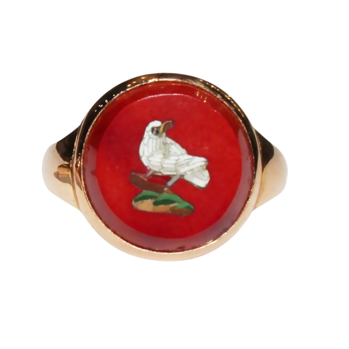A Micro Mosaic Victorian Ring-Charlotte Sayers Antique Jewellery
