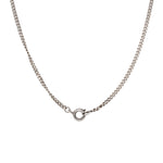 A Trio of Owl Charms on a Silver Chain-Charlotte Sayers Antique Jewellery