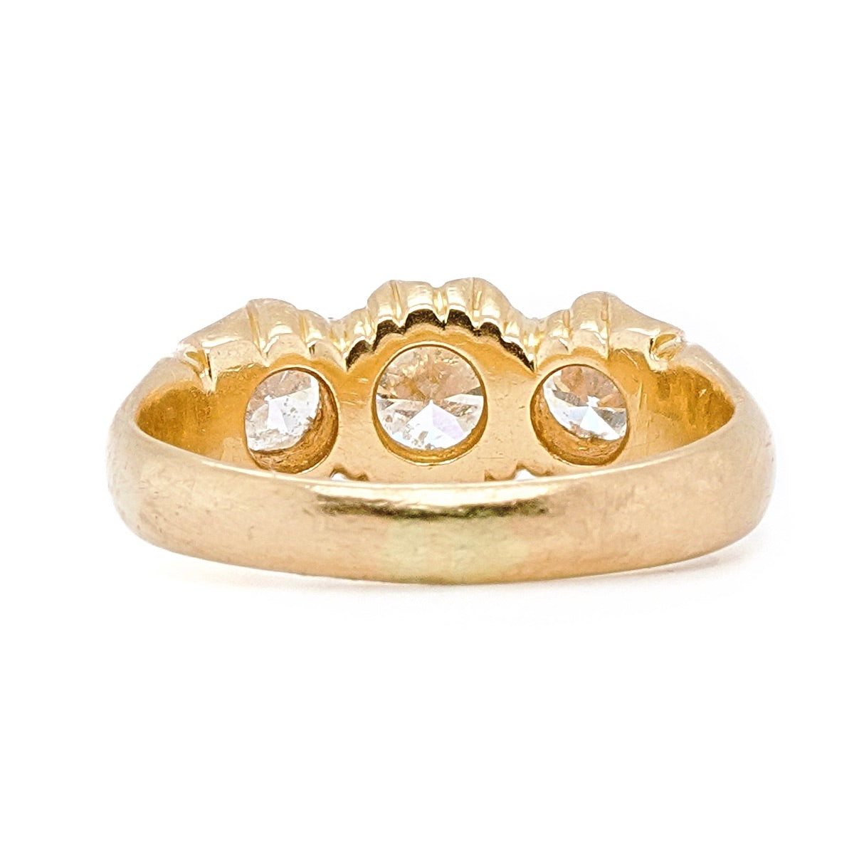 Victorian Diamond 3 Stone Ring