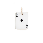 Ace of Clubs Charm Pendant-Charlotte Sayers Antique Jewellery