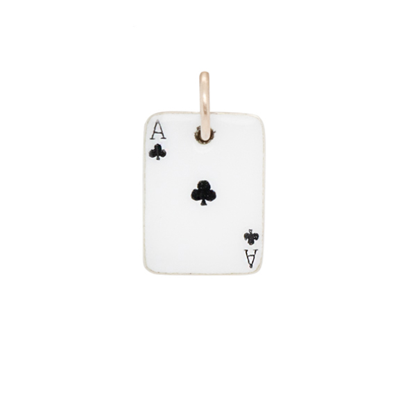Ace of Spades Charm Pendant-Charlotte Sayers Antique Jewellery