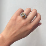 Amazing 1960s Zircon and Diamond Ring-Charlotte Sayers Antique Jewellery