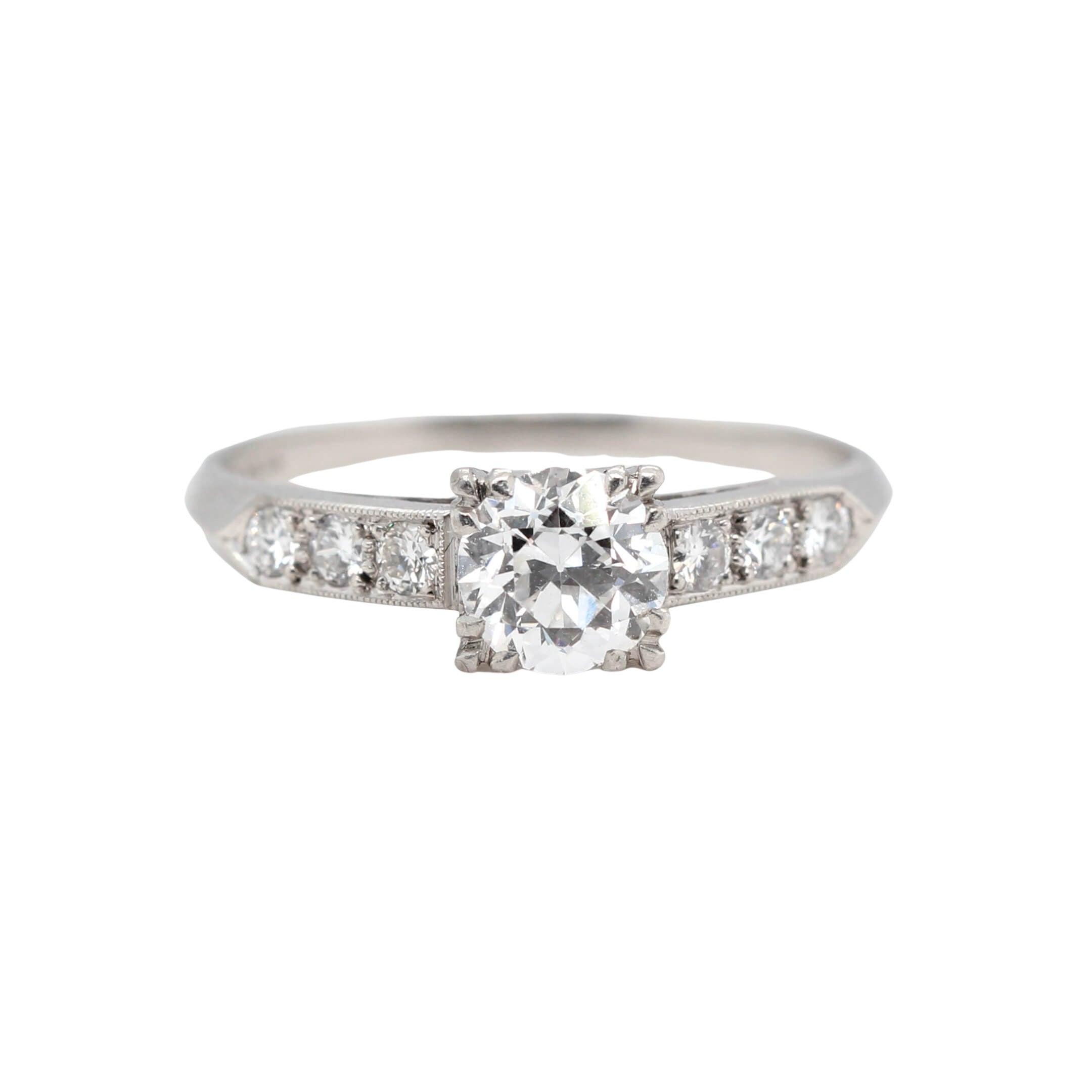 American Diamond Ring-Charlotte Sayers Antique Jewellery