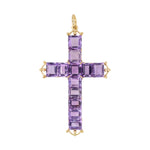 Amethyst Cross-Charlotte Sayers Antique Jewellery