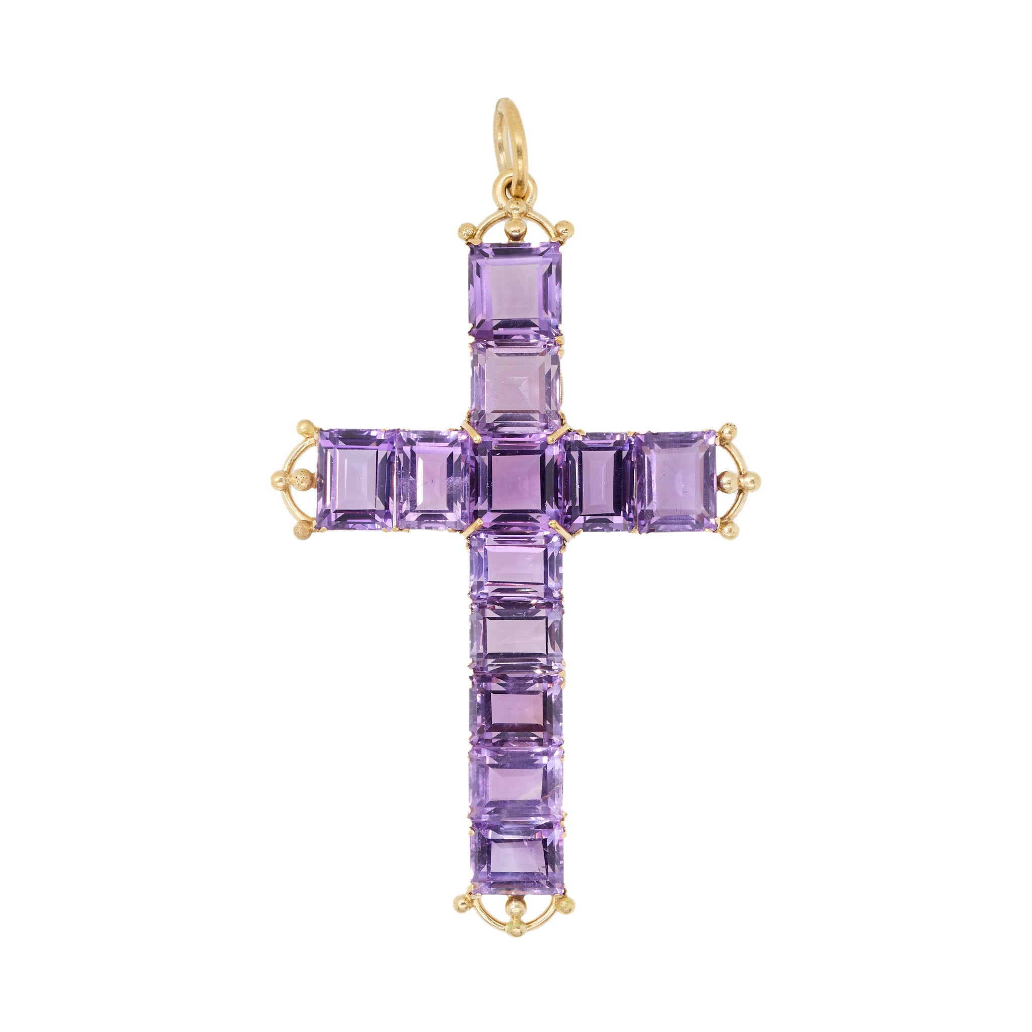 Amethyst Cross-Charlotte Sayers Antique Jewellery