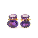 Amethyst Earrings-Charlotte Sayers Antique Jewellery