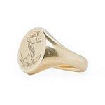 Anchor Signet Ring-Charlotte Sayers Antique Jewellery