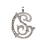 Antique 'CS' Diamond Pendant-Charlotte Sayers Antique Jewellery