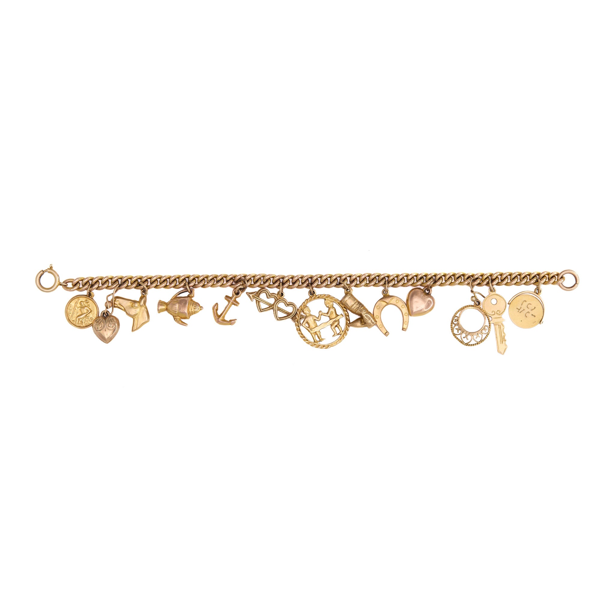 Antique Charm Bracelet-Charlotte Sayers Antique Jewellery