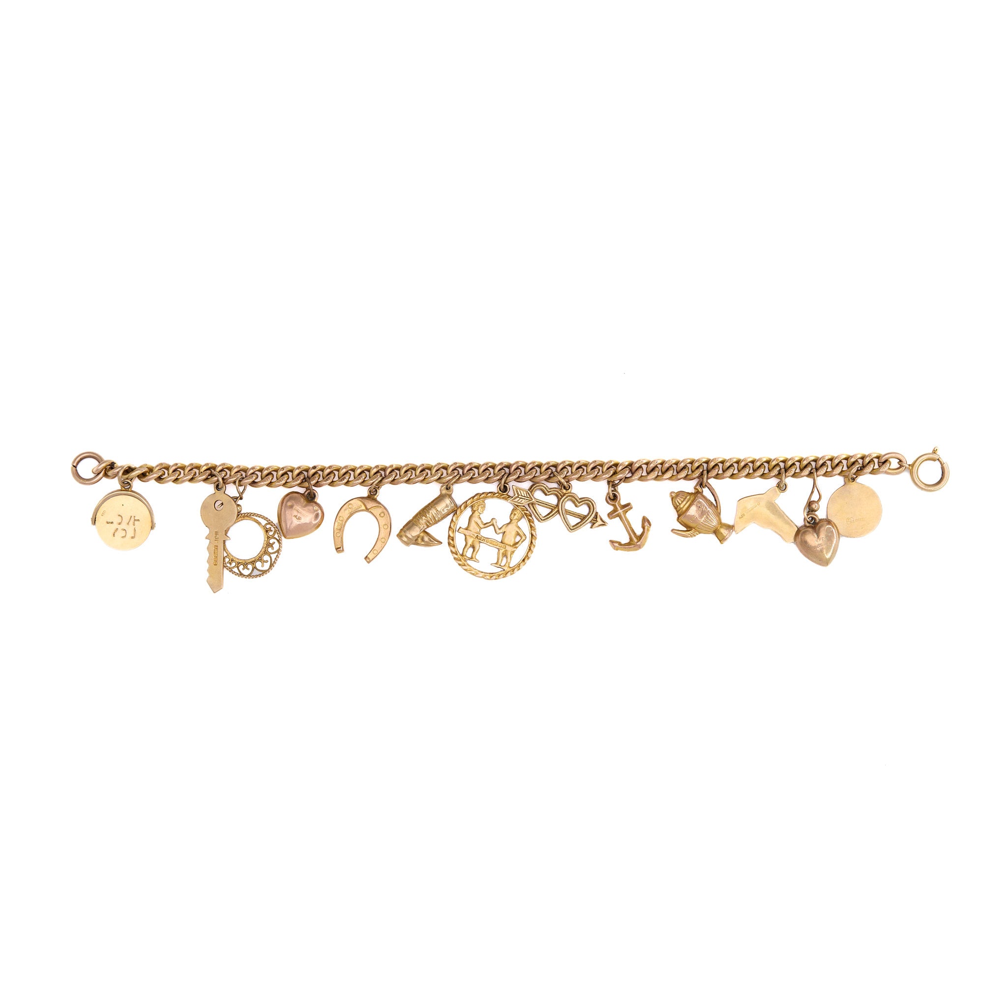 Antique Charm Bracelet-Charlotte Sayers Antique Jewellery