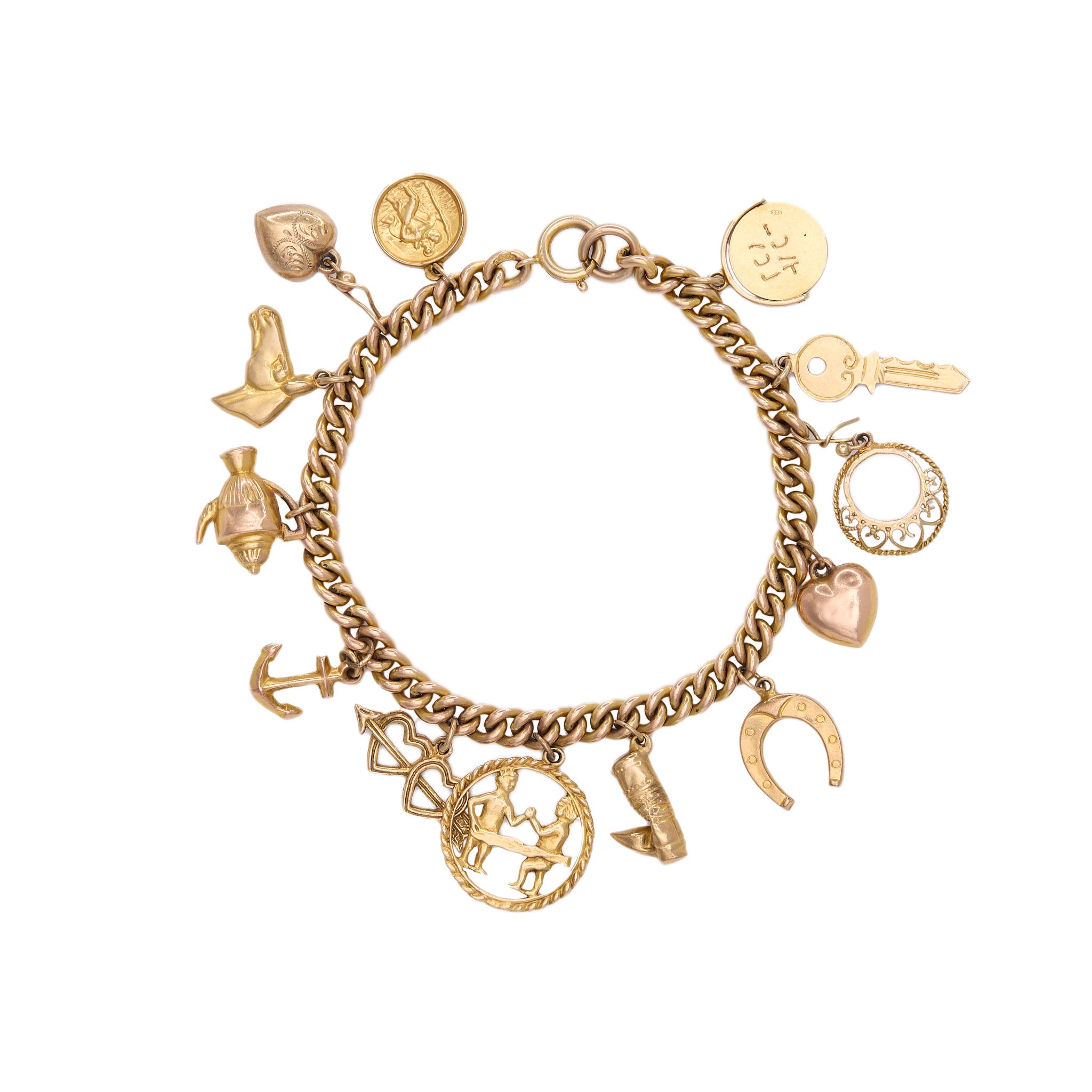 Antique Charm Bracelet-Charlotte Sayers Antique Jewellery