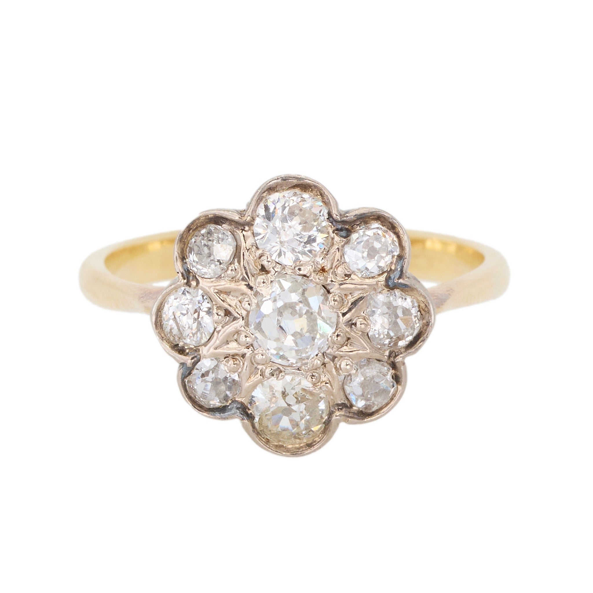 Antique Daisy Cluster-Charlotte Sayers Antique Jewellery