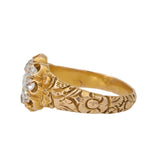 Antique Diamond Cluster Ring-Charlotte Sayers Antique Jewellery