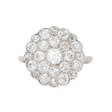 Antique Diamond Cluster Ring