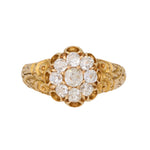 Antique Diamond Cluster Ring-Charlotte Sayers Antique Jewellery