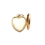 Antique Gold Heart Pendant-Charlotte Sayers Antique Jewellery