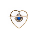 Antique Heart Brooch-Charlotte Sayers Antique Jewellery