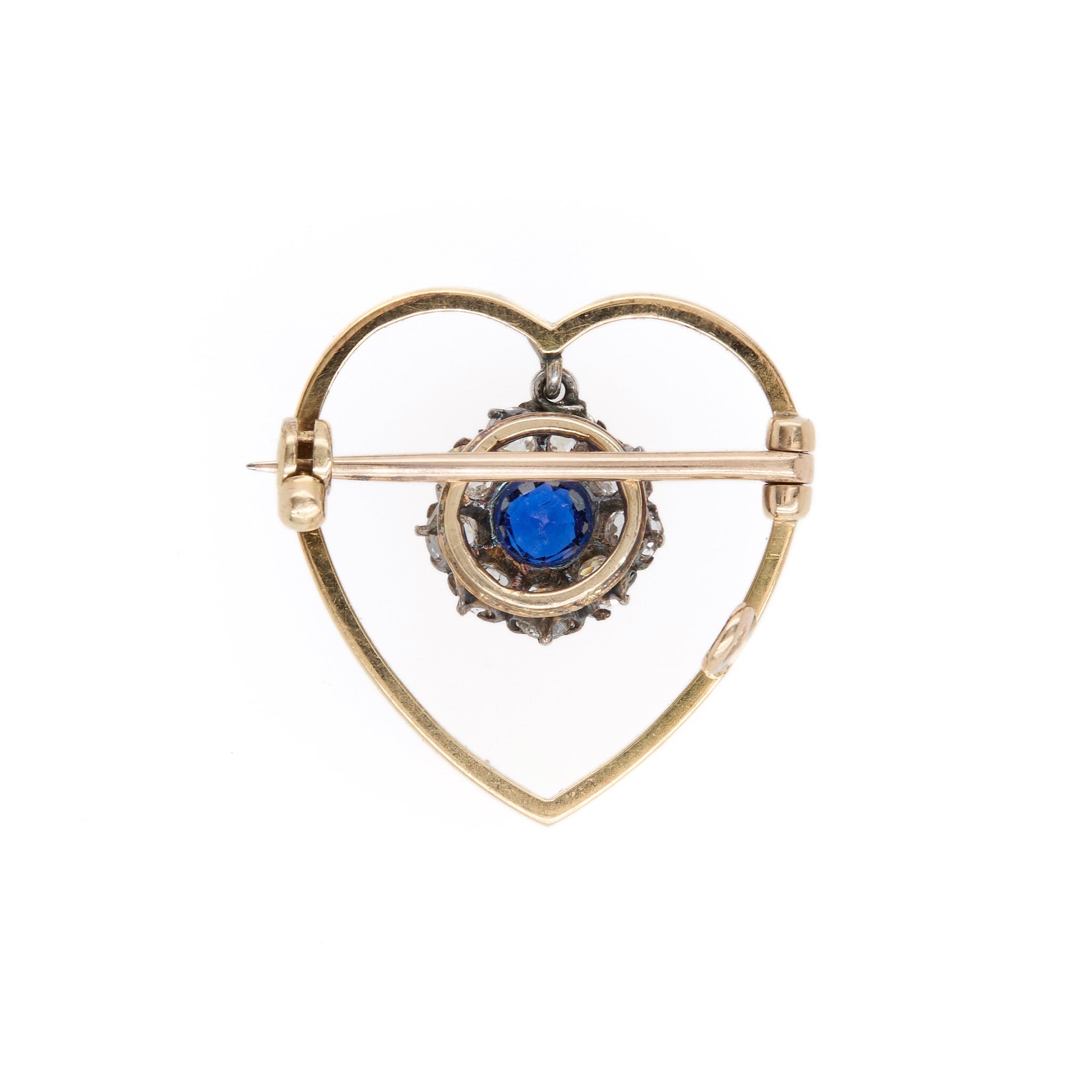 Antique Heart Brooch-Charlotte Sayers Antique Jewellery