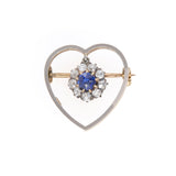 Antique Heart Brooch-Charlotte Sayers Antique Jewellery