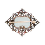 Aquamarine Diamond Brooch-Charlotte Sayers Antique Jewellery