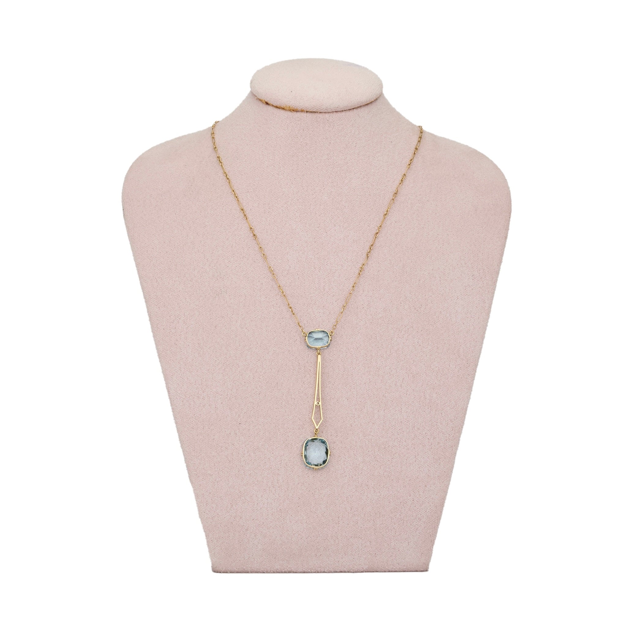 Aquamarine Pendant-Charlotte Sayers Antique Jewellery