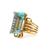 Aquamarine Ring-Charlotte Sayers Antique Jewellery